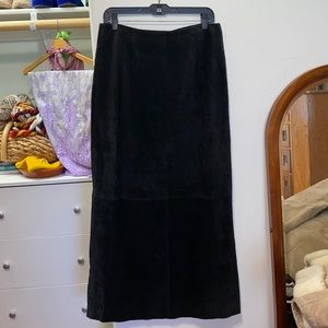 Live a Little Suede Full Length Skirt